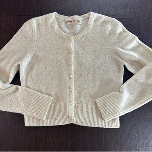 Abercrombie & Fitch Cream Cardigan Sweater